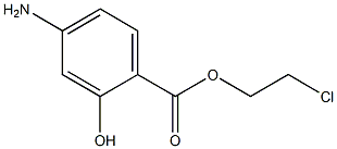 4-Aminosalicylic acid 2-chloroethyl ester 结构式