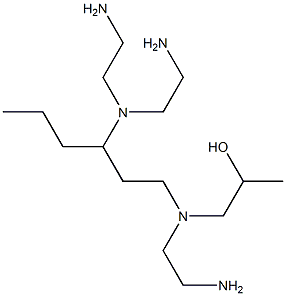 1-[N-(2-Aminoethyl)-N-[3-[bis(2-aminoethyl)amino]hexyl]amino]-2-propanol 结构式