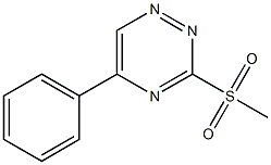 3-(Methylsulfonyl)-5-phenyl-1,2,4-triazine 结构式