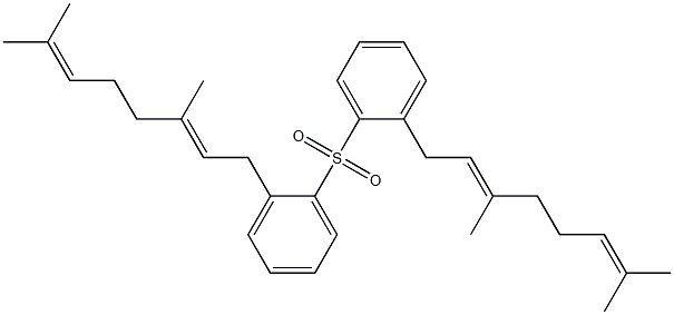 (3,7-Dimethyl-2,6-octadienyl)phenyl sulfone 结构式