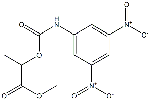 2-(3,5-Dinitrophenylaminocarbonyloxy)propanoic acid methyl ester 结构式