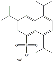 3,5,8-Triisopropyl-1-naphthalenesulfonic acid sodium salt 结构式