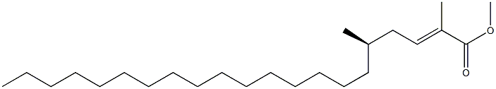 [R,E,(-)]-2,5-Dimethyl-2-henicosenoic acid methyl ester 结构式