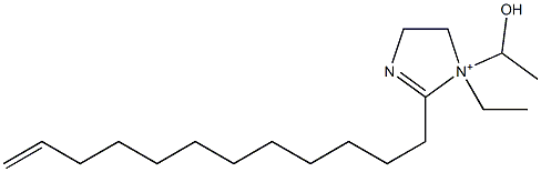 2-(11-Dodecenyl)-1-ethyl-1-(1-hydroxyethyl)-2-imidazoline-1-ium 结构式