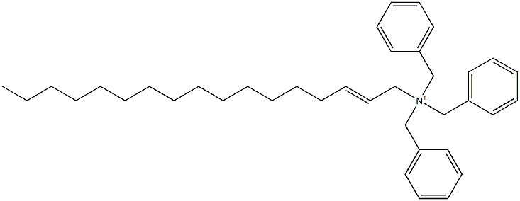 (2-Heptadecenyl)tribenzylaminium 结构式
