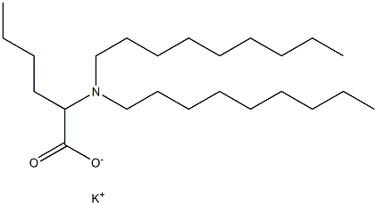 2-(Dinonylamino)hexanoic acid potassium salt 结构式