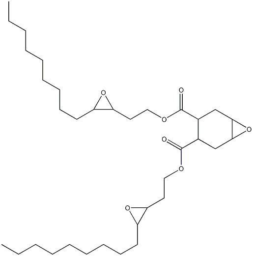 7-Oxabicyclo[4.1.0]heptane-3,4-dicarboxylic acid bis(3,4-epoxytridecan-1-yl) ester 结构式