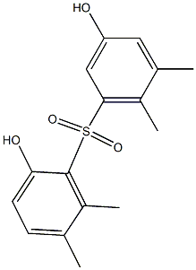 2,3'-Dihydroxy-5,5',6,6'-tetramethyl[sulfonylbisbenzene] 结构式