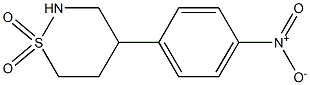 4-(4-Nitrophenyl)tetrahydro-2H-1,2-thiazine 1,1-dioxide 结构式