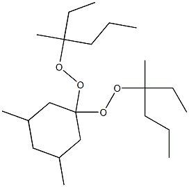 3,5-Dimethyl-1,1-bis(1-ethyl-1-methylbutylperoxy)cyclohexane 结构式