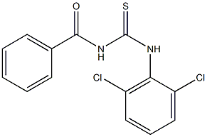 1-Benzoyl-3-(2,6-dichlorophenyl)thiourea 结构式