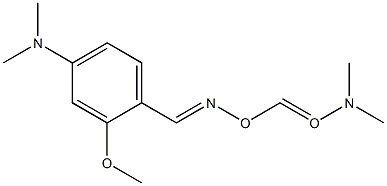 2-Methoxy-4-(dimethylamino)benzaldehyde O-dimethylaminocarbonyl oxime 结构式