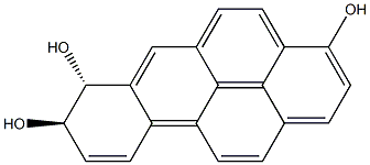 (7R,8R)-7,8-Dihydrobenzo[a]pyrene-3,7,8-triol 结构式