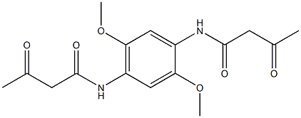 1,4-Bis(3-oxobutyrylamino)-2,5-dimethoxybenzene 结构式
