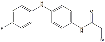 2-Bromo-4'-(4-fluoroanilino)acetoanilide 结构式