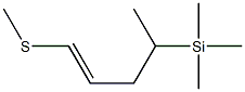 1-Methylthio-4-trimethylsilyl-1-pentene 结构式