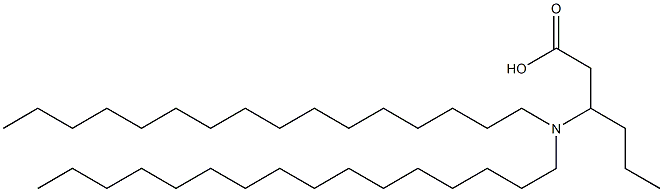 3-(Dihexadecylamino)hexanoic acid 结构式