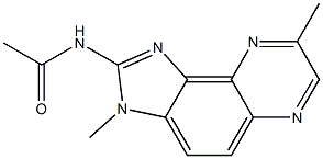 N-[3,8-Dimethyl-3H-imidazo[4,5-f]quinoxalin-2-yl]acetamide 结构式