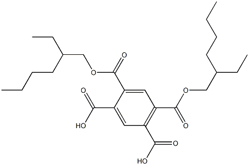 1,2,4,5-Benzenetetracarboxylic acid 2,4-bis(2-ethylhexyl) ester 结构式