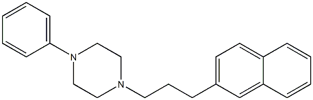 1-Phenyl-4-[3-(2-naphthalenyl)propyl]piperazine 结构式