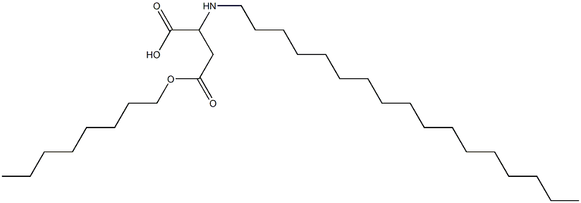 2-Heptadecylamino-3-(octyloxycarbonyl)propionic acid 结构式