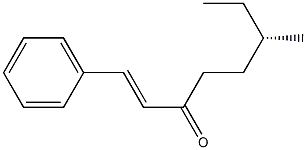 [S,(+)]-6-Methyl-1-phenyl-1-octene-3-one 结构式