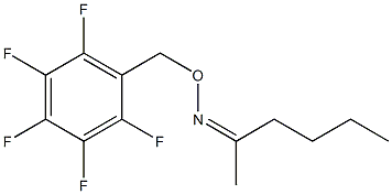 2-Hexanone O-[(pentafluorophenyl)methyl]oxime 结构式