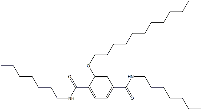 2-(Undecyloxy)-N,N'-diheptylterephthalamide 结构式