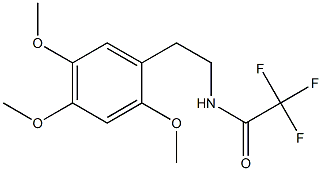 N-[2-(2,4,5-Trimethoxyphenyl)ethyl]-2,2,2-trifluoroacetamide 结构式