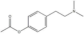 Acetic acid 4-(2-dimethylaminoethyl)phenyl ester 结构式