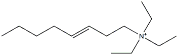 N,N,N-Triethyl-3-octen-1-aminium 结构式