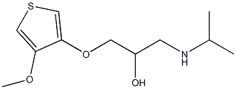 3-(Isopropylamino)-1-[(4-methoxythiophen-3-yl)oxy]propan-2-ol 结构式