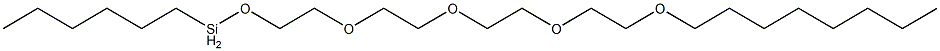 Hexyl[2-[2-[2-[2-(octyloxy)ethoxy]ethoxy]ethoxy]ethoxy]silane 结构式