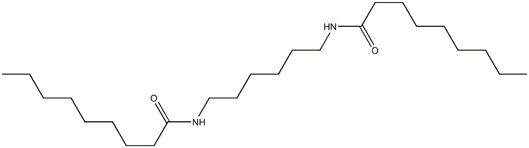 N,N'-(1,6-Hexanediyl)bis(nonanamide) 结构式