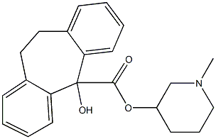 10,11-Dihydro-5-hydroxy-5H-dibenzo[a,d]cycloheptene-5-carboxylic acid 1-methyl-3-piperidyl ester 结构式