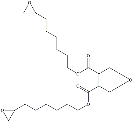 7-Oxabicyclo[4.1.0]heptane-3,4-dicarboxylic acid bis(7,8-epoxyoctan-1-yl) ester 结构式