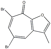 5,7-Dibromo-3-methyl-8H-cyclohepta[b]furan-8-one 结构式