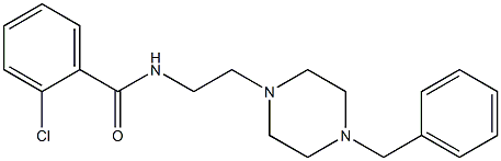 2-Chloro-N-[2-(4-benzyl-1-piperazinyl)ethyl]benzamide 结构式