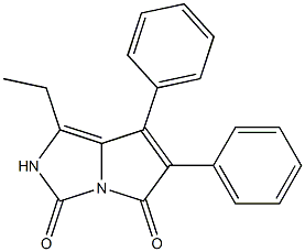 6,7-Diphenyl-1-ethyl-2H-pyrrolo[1,2-c]imidazole-3,5-dione 结构式