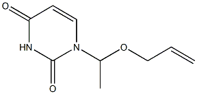 1-[1-(2-Propenyloxy)ethyl]uracil 结构式