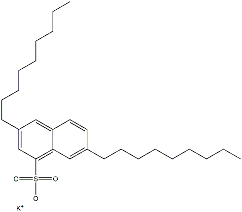 3,7-Dinonyl-1-naphthalenesulfonic acid potassium salt 结构式