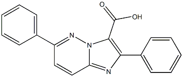 2-Phenyl-6-phenylimidazo[1,2-b]pyridazine-3-carboxylic acid 结构式