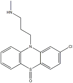 2-Chloro-10-[3-(methylamino)propyl]-10H-phenothiazine 5-oxide 结构式