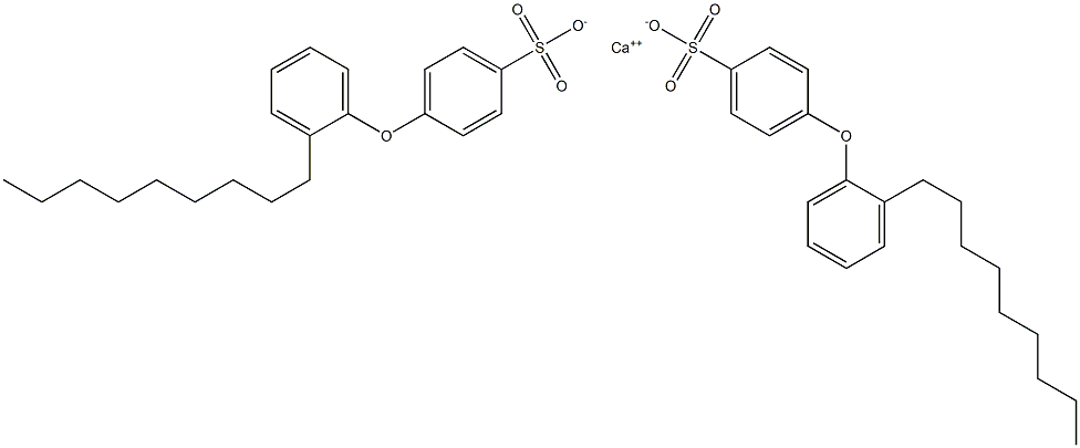 Bis[4-(2-nonylphenoxy)benzenesulfonic acid]calcium salt 结构式