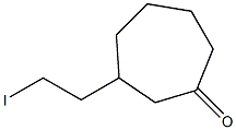 3-(2-Iodoethyl)cycloheptan-1-one 结构式