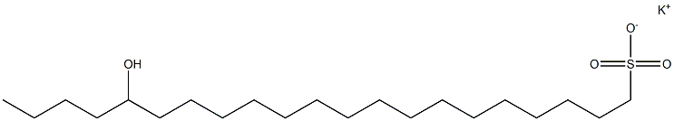 17-Hydroxyhenicosane-1-sulfonic acid potassium salt 结构式