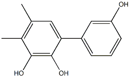 4,5-Dimethyl-1,1'-biphenyl-2,3,3'-triol 结构式