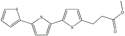 2,2':5',2''-Terthiophene-5-propionic acid methyl ester 结构式