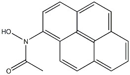 1-(N-Hydroxy-N-acetylamino)pyrene 结构式