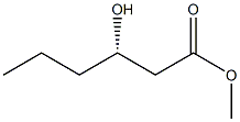 [S,(+)]-3-Hydroxyhexanoic acid methyl ester 结构式
